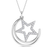 Photo of Hoku 1/7 CT. T.W. Lab Grown Diamond Pendant 14K White Gold [CP2049W]