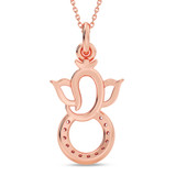 Photo of Kapila 1/15 CT. T.W. Lab Grown Diamond Pendant 14K Rose Gold [CP2053R]
