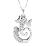 Photo of Durva 1/10 CT. T.W. Lab Grown Diamond Pendant 14K White Gold [CP2052W]