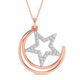 Photo of Hoku 1/7 Carat T.W. Lab Grown Diamond Pendant 10K Rose Gold [CP2049R]