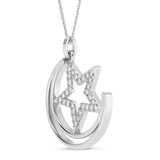 Photo of Hoku 1/7 CT. T.W. Lab Grown Diamond Pendant 10K White Gold [CP2049W]