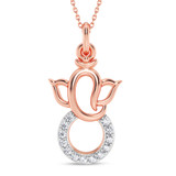 Photo of Kapila 1/15 CT. T.W. Lab Grown Diamond Pendant 10K Rose Gold [CP2053R]
