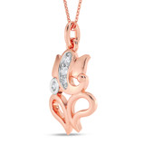 Photo of Bhupati 1/15 CT. T.W. Lab Grown Diamond Pendant 10K Rose Gold [CP2050R]