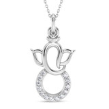 Photo of Kapila 1/15 Carat T.W. Lab Grown Diamond Pendant 10K White Gold [CP2053W]