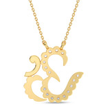 Photo of Omkara 1/10 Carat T.W. Lab Grown Diamond Pendant 10K Yellow Gold [CP2056Y]