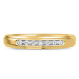 Photo of Effete 1/6 ct tw. Diamond Same Sex Ladies Band Set 14K Yellow Gold [BT521YL]