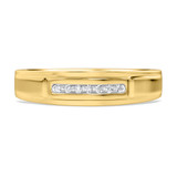 Photo of Boundless 1/10 ct tw. Diamond Same Sex Ladies Band Set 14K Yellow Gold [BT518YL]
