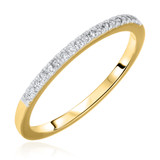 Photo of Calla 1/6 ct tw. Diamond Same Sex Ladies Band Set 10K Yellow Gold [BT551YL]