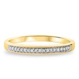 Photo of Princess Oshun 1/5 ct tw. Diamond Same Sex Ladies Band Set 10K Yellow Gold [BT529YL]