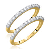 Photo of Blake 5/8 ct tw. Diamond Same Sex Ladies Band Set 10K Yellow Gold [WL574Y]