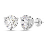 Photo of Ushi 3 Carat T.W. Lab Grown Diamond Solitaire Earring 14K White Gold [SE2063W-C000]