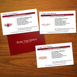 Kalina 1 3/4 CT. T.W. Ruby and Diamond Trio Matching Wedding Ring Set 14K Rose Gold