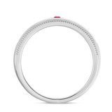 Photo of Kalina 1 3/4 Carat T.W. Ruby and Diamond Trio Matching Wedding Ring Set 10K White Gold [BT2066WM]