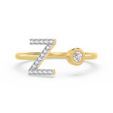 Photo of Lisa "Z" 1/8 ct tw. Lab Grown Diamond Ring 10K Yellow Gold [FR1963Y]