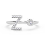 Photo of Lisa "Z" 1/8 ct tw. Lab Grown Diamond Ring 10K White Gold [FR1963W]