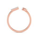 Photo of Lisa "Z" 1/8 ct tw. Lab Grown Diamond Ring 10K Rose Gold [FR1963R]