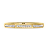 Photo of Delphine 1/3 CT. T.W. Ruby and Diamond Matching Wedding Band Set 10K Yellow Gold [BT2080YL]