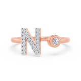 Photo of Lisa "N" 1/7 ct tw. Lab Grown Diamond Ring 14K Rose Gold [FR1951R]