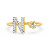 Photo of Lisa "N" 1/7 ct tw. Lab Grown Diamond Ring 10K Yellow Gold [FR1951Y]