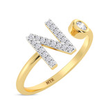 Photo of Lisa "N" 1/7 ct tw. Lab Grown Diamond Ring 14K Yellow Gold [FR1951Y]