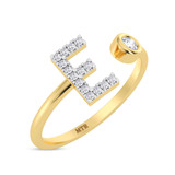 Photo of Lisa "E" 1/8 ct tw. Lab Grown Diamond Ring 14K Yellow Gold [FR1942Y]