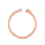 Photo of Lisa "U" 1/8 ct tw. Lab Grown Diamond Ring 10K Rose Gold [FR1958R]