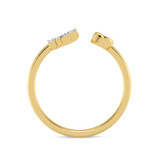 Photo of Lisa "R" 1/8 ct tw. Lab Grown Diamond Ring 10K Yellow Gold [FR1955Y]