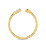 Photo of Lisa "C" 1/10 ct tw. Lab Grown Diamond Ring 10K Yellow Gold [FR1940Y]