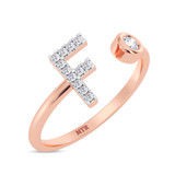 Photo of Lisa "F" 1/10 ct tw. Lab Grown Diamond Ring 14K Rose Gold [FR1943R]