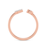 Photo of Lisa "F" 1/10 ct tw. Lab Grown Diamond Ring 14K Rose Gold [FR1943R]