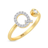 Photo of Lisa "Q" 1/8 ct tw. Lab Grown Diamond Ring 10K Yellow Gold [FR1954Y]