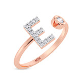 Photo of Lisa "E" 1/8 ct tw. Lab Grown Diamond Ring 10K Rose Gold [FR1942R]