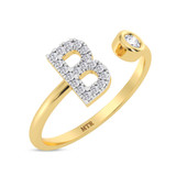 Photo of Lisa "B" 1/8 ct tw. Lab Grown Diamond Ring 14K Yellow Gold [FR1939Y]