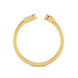 Photo of Lisa "B" 1/8 ct tw. Lab Grown Diamond Ring 14K Yellow Gold [FR1939Y]