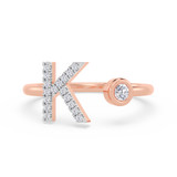 Photo of Lisa "K" 1/8 ct tw. Lab Grown Diamond Ring 10K Rose Gold [FR1948R]