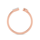 Photo of Lisa "I" 1/10 ct tw. Lab Grown Diamond Ring 10K Rose Gold [FR1946R]