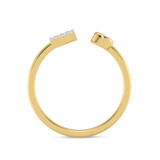 Photo of Lisa "I" 1/10 ct tw. Lab Grown Diamond Ring 14K Yellow Gold [FR1946Y]