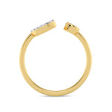 Photo of Lisa "Q" 1/8 ct tw. Lab Grown Diamond Ring 14K Yellow Gold [FR1954Y]