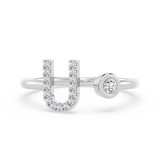 Photo of Lisa "U" 1/8 ct tw. Lab Grown Diamond Ring 10K White Gold [FR1958W]