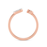 Photo of Lisa "S" 1/8 ct tw. Lab Grown Diamond Ring 10K Rose Gold [FR1956R]