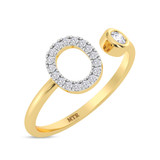 Photo of Lisa "O" 1/8 ct tw. Lab Grown Diamond Ring 10K Yellow Gold [FR1952Y]