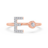 Photo of Lisa "E" 1/8 ct tw. Lab Grown Diamond Ring 14K Rose Gold [FR1942R]