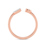 Photo of Lisa "C" 1/10 ct tw. Lab Grown Diamond Ring 10K Rose Gold [FR1940R]