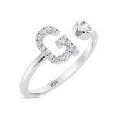 Photo of Lisa "G" 1/8 ct tw. Lab Grown Diamond Ring 14K White Gold [FR1944W]