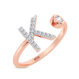 Photo of Lisa "K" 1/8 ct tw. Lab Grown Diamond Ring 14K Rose Gold [FR1948R]