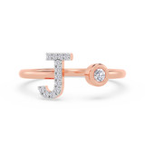 Photo of Lisa "J" 1/10 ct tw. Lab Grown Diamond Ring 10K Rose Gold [FR1947R]