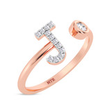Photo of Lisa "J" 1/10 ct tw. Lab Grown Diamond Ring 10K Rose Gold [FR1947R]