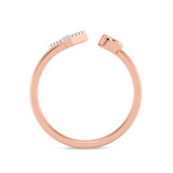 Photo of Lisa "Y" 1/10 ct tw. Lab Grown Diamond Ring 14K Rose Gold [FR1962R]