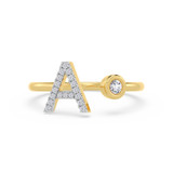 Photo of Lisa "A" 1/8 ct tw. Lab Grown Diamond Ring 14K Yellow Gold [FR1938Y]