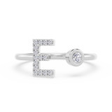 Photo of Lisa "E" 1/8 ct tw. Lab Grown Diamond Ring 10K White Gold [FR1942W]